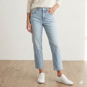Hudson Jeans Light Blue High-Rise Straight Leg Jeans